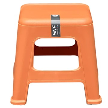 bebehome 北歐風加厚矮凳 橘色 31.5x26x33公分  1個