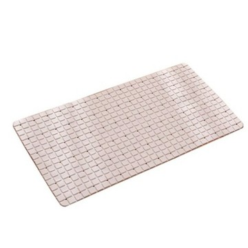 【出清品】72_E.dot 浴室防滑排水吸盤式腳踏墊地墊, 67 x 37.5cm, 咖色, 1個