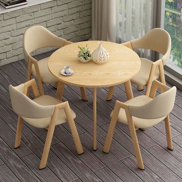 免運/開立發票 洽談桌 北歐休閑簡約洽談桌椅組合辦公室接待圓桌會客咖啡廳奶茶店餐桌椅 快速出貨