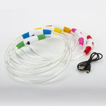 2021年新款 狗狗LED圓管通體發光項圈寵物用品