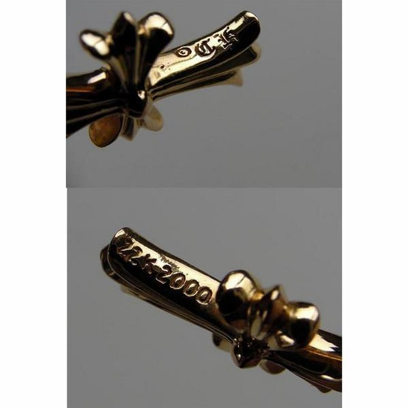 CHROME HEARTS クロムハーツ 22k タイニークロス ダイヤ＆カット