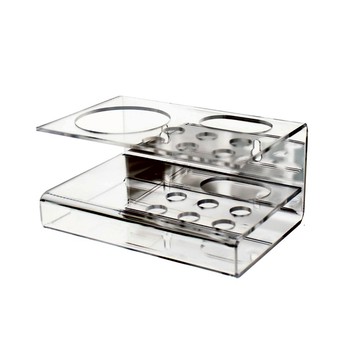 牙刷牙膏漱口杯透明壓克力收納架 #1535