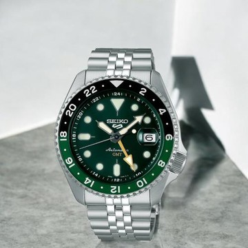 SEIKO 精工 5 Sports GMT 機械錶 男錶 手錶-4R34-00A0G/SSK035K1_SK043