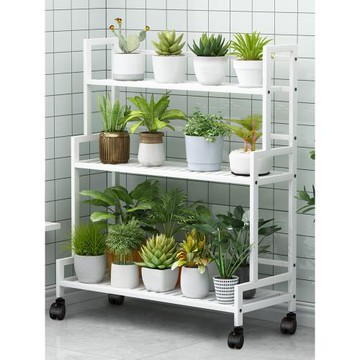 花架子客廳落地式置物架陽臺多肉花幾花盆托架鐵藝階梯式簡約層架