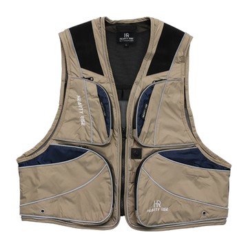 HEARTY RISE 哈帝來斯 HR釣魚背心 HE-9012 2XL 防潑水布面料 高透氣性網布 配有十個口袋  米色