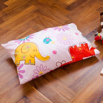 兒童枕套1入 防蹣抗菌 心心象印 美國棉授權品牌[鴻宇]台灣製1851