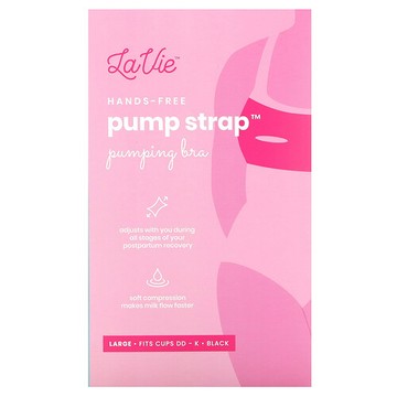LaVie, Pump Strap，免手扶吸乳胸罩，大碼，黑色，1 件