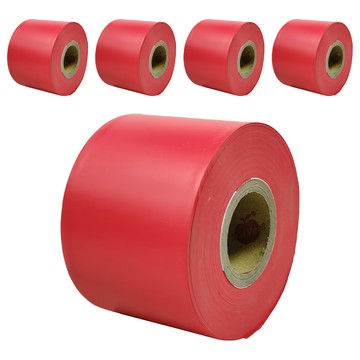 無黏性警示帶 可反覆利用 5個 30m x 5cm 紅色