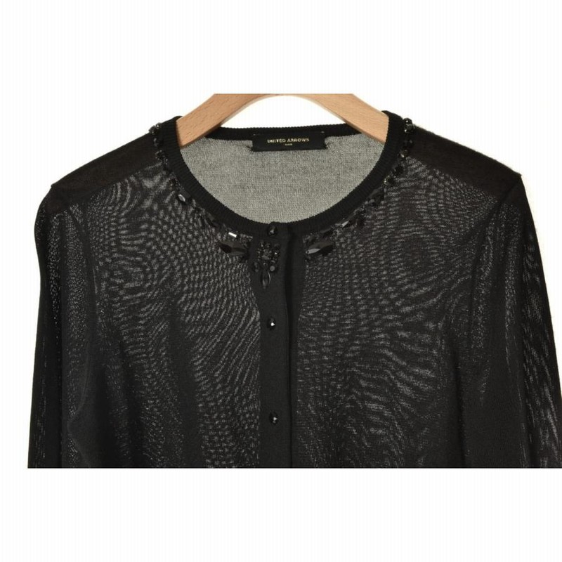 ユナイテッドアローズ カーディガン フラワービジュー