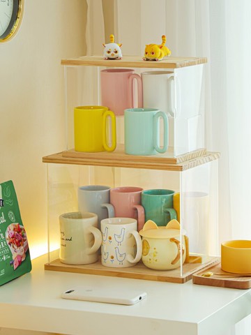 防塵馬克杯架子水杯收納置物架茶杯取杯架酒杯亞克力整理家用神器