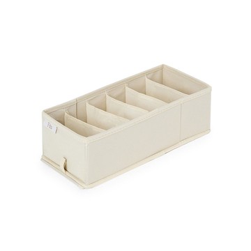 日本天馬 Fits 布質分格收納盒(6格)-面寬15cm-3入