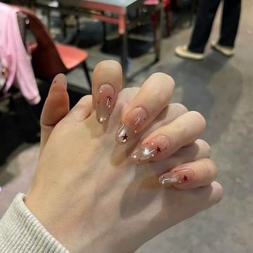 💗Yuki Nail💗冰透感貓眼穿戴甲高階感星星春冬款可愛爆款顯白甜妹可拆卸美甲貼