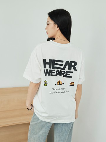 踏野探索背圖短T