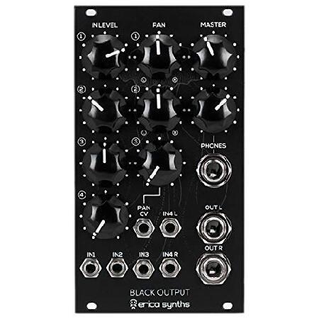 Erica Synths Black Output v2 Stereo Mixer Eurorack Module 並行輸入品