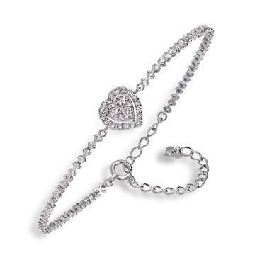 YUMI KOBAYASHI 愛心系列手鍊 0.73ct 鑽石-18K白金