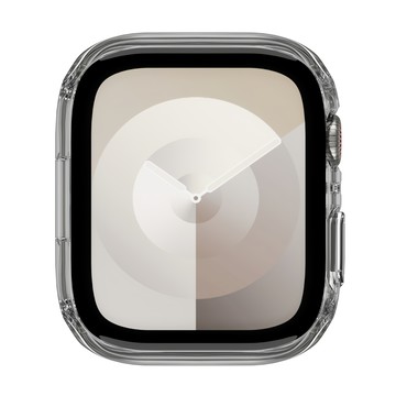 SwitchEasy 魚骨牌 Hybrid WP 9H 鋼化玻璃防水保護殼  Apple Watch 7/8/9 45mm  透明色  1個