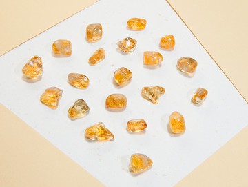 Edith & Jaz • 財富之石│黃水晶原石小號20顆 Set D-F