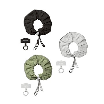 【預購】圈圈反光手繩 霧灰綠