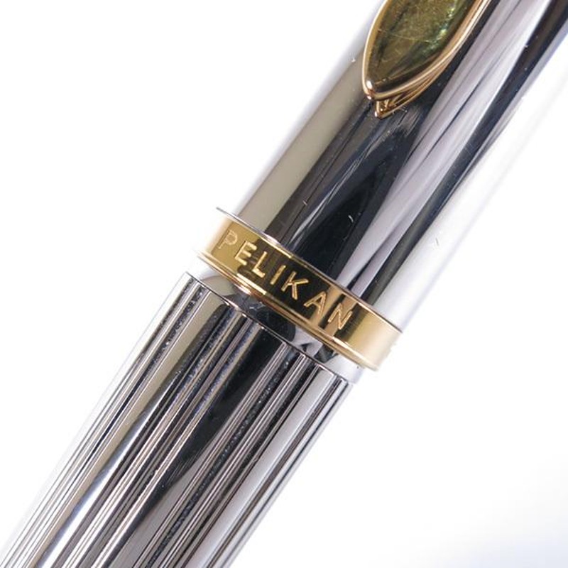 ペリカン PELIKAN 万年筆 マジェスティコレクション プラチナコーティング シルバー925 ペン先750 M7000 中古 |  LINEブランドカタログ