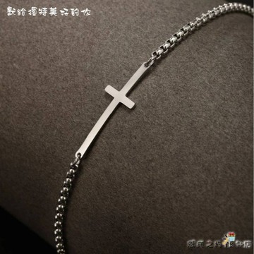 【恩典之約禮物店】 【極簡守護】十字架手鍊