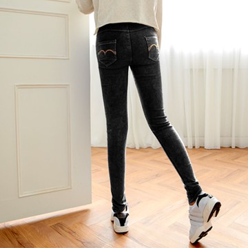 現貨★MIUSTAR 經典顯瘦款後口袋海鷗車線彈力棉長褲(共2色，S-XL)1012 【NJ2753EW】