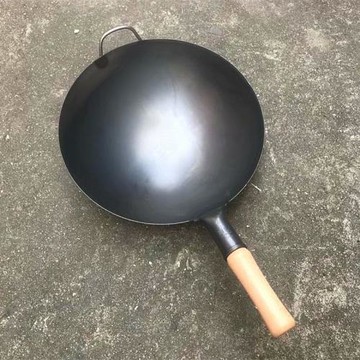 維億鐵鍋 炒鍋 不粘鍋 無涂層燃氣灶鍋精熟鐵爆炒飯店專用