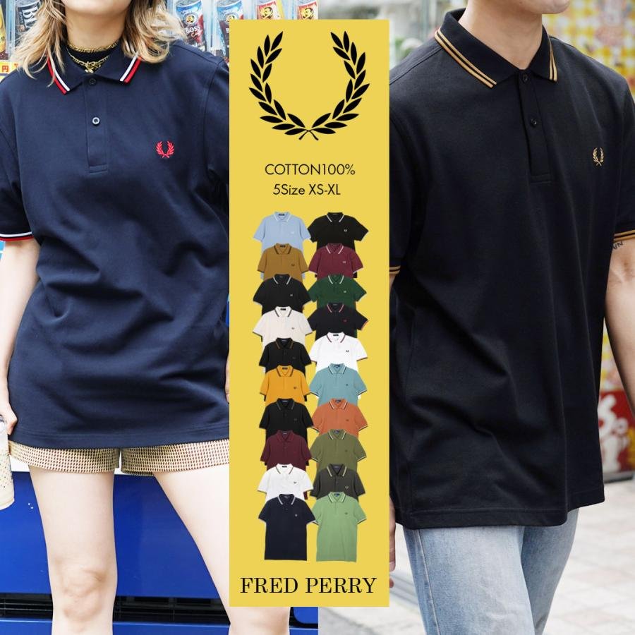 fred-perry フレッドペリー FRED PERRY 半袖 ポロシャツ M3600 通販 LINEポイント最大GET | LINEショッピング