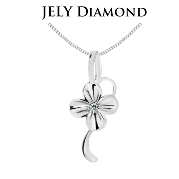 JELY 春光綻妍 約3分天然真鑽項鍊