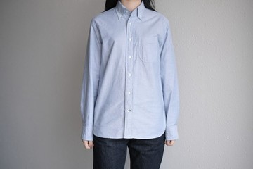 HANDROOM 鈕釦領襯衫 藍色|unisex 5size