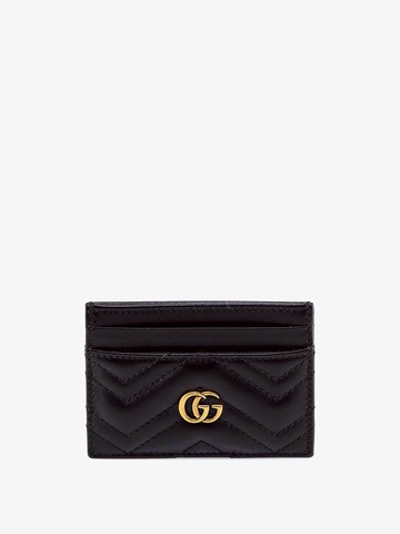 Matelassé leather card holder - GUCCI - gender_Woman