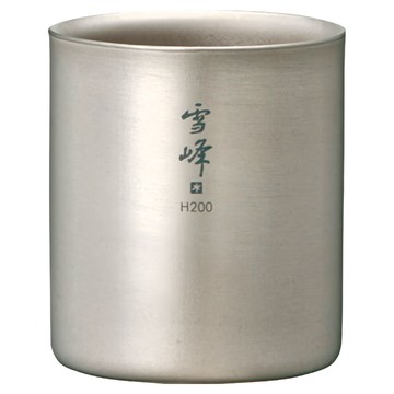 snow peak 雪諾必克 雪峰鈦杯 直徑67 x 78mm 200ml 62g  銀色  1個