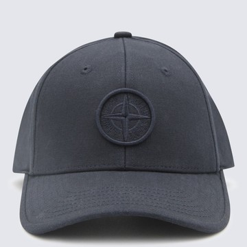 Stone Island Blue Cotton Hat