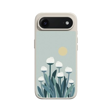 iPhone Air SolidX 貝殼灰 - ilovedoodle (Lim Heng Swee) - White Cat Flowers - 白貓花朵