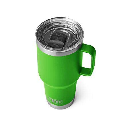 YETI Rambler 30 oz Travel Mug, Stainless Steel, Vacuum Insulated with Stronghold Lid, Canopy Green