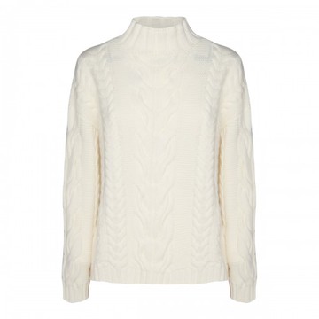 Malo - White Wool Knitwear Xs