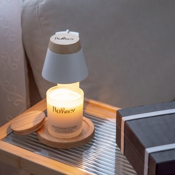 🍊贈開運小茶燭🍊【Rofancy】原木工業融蠟燈 & 65g 品牌精選香味