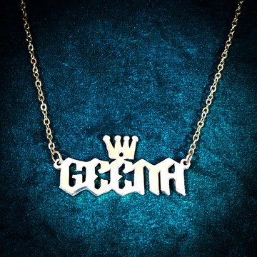 客製化可愛皇冠名字項鍊：Amore Accessories