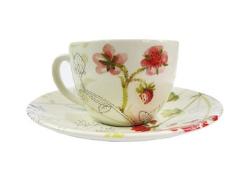 英國Royal Stafford 花草錦集系列 - 杯盤組 杯子 盤子(杯200ml/盤15.5cm)
