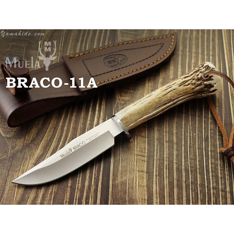 ムエラ BRACO-11A ブラコ 110mm スタッグハンドル シースナイフ