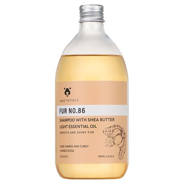 AMO PETRIC 愛摸 FUR 乳木果輕質精油沐浴露  86號  長毛狗用  450ml  1瓶