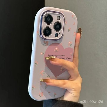 免運胖妞愛心碎花 防摔 適用蘋果iPhone 16 15 14 13 12 11 Promax XR XS 87P手機殼