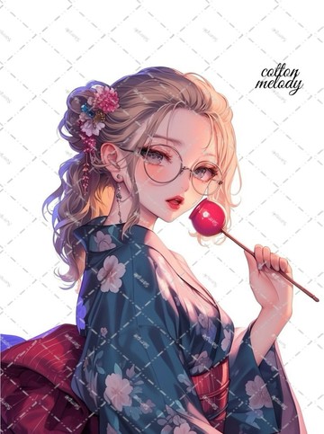 original sticker no.2165 人物貼紙 原創貼紙 原創人物貼紙 裝飾貼紙 cotton melody