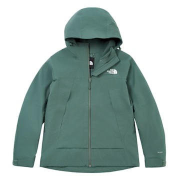 The North Face TNF 北面 北臉 女防水透氣衝鋒外套-綠色 W CASCADE DRYVENT JACKET - AP- NF0A8BWEHCH