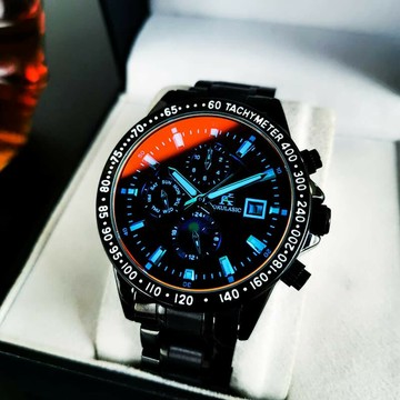 奧古拉斯機械錶男士全自動防水多功能手錶男日曆偏光鋼帶男表