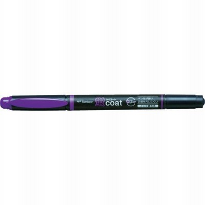 トンボ鉛筆 整備用品 文房具・コピー用紙 蛍光マーカー蛍COAT 紫 紫 インクタイプ：水性顔料