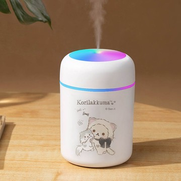 【正版授權】Rilakkuma拉拉熊 七彩小夜燈加濕器-蝴蝶結