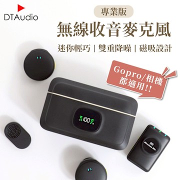 聆翔 專業版無線收音麥克風 蘋果安卓 相機通用 自動配對 即插即用 電影級音質 雙重降噪 直播 街訪 短影音