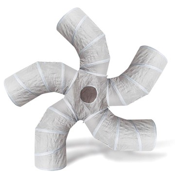 DING DONG PET 貓咪五向隧道屋 大型  1個  灰色