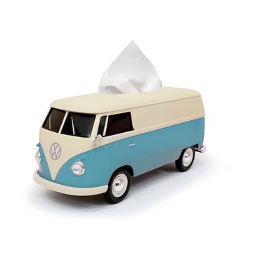 【完美禮物】典雅復古米藍雙色VW T1車型收納盒
