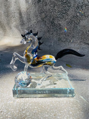 琉璃 生肖馬 馬上賺 水晶玻璃 一馬當先 馬到成功